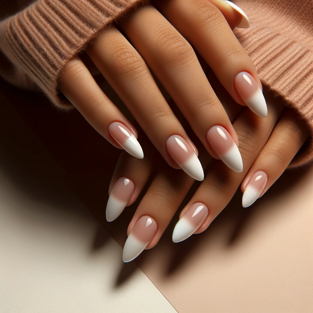Acrylic + White Tips